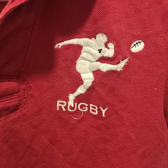 VINTAGE Ralph Lauren Rugby Red Shirt - Picture 2 of 5